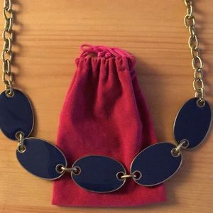 Blue Enamel Necklace